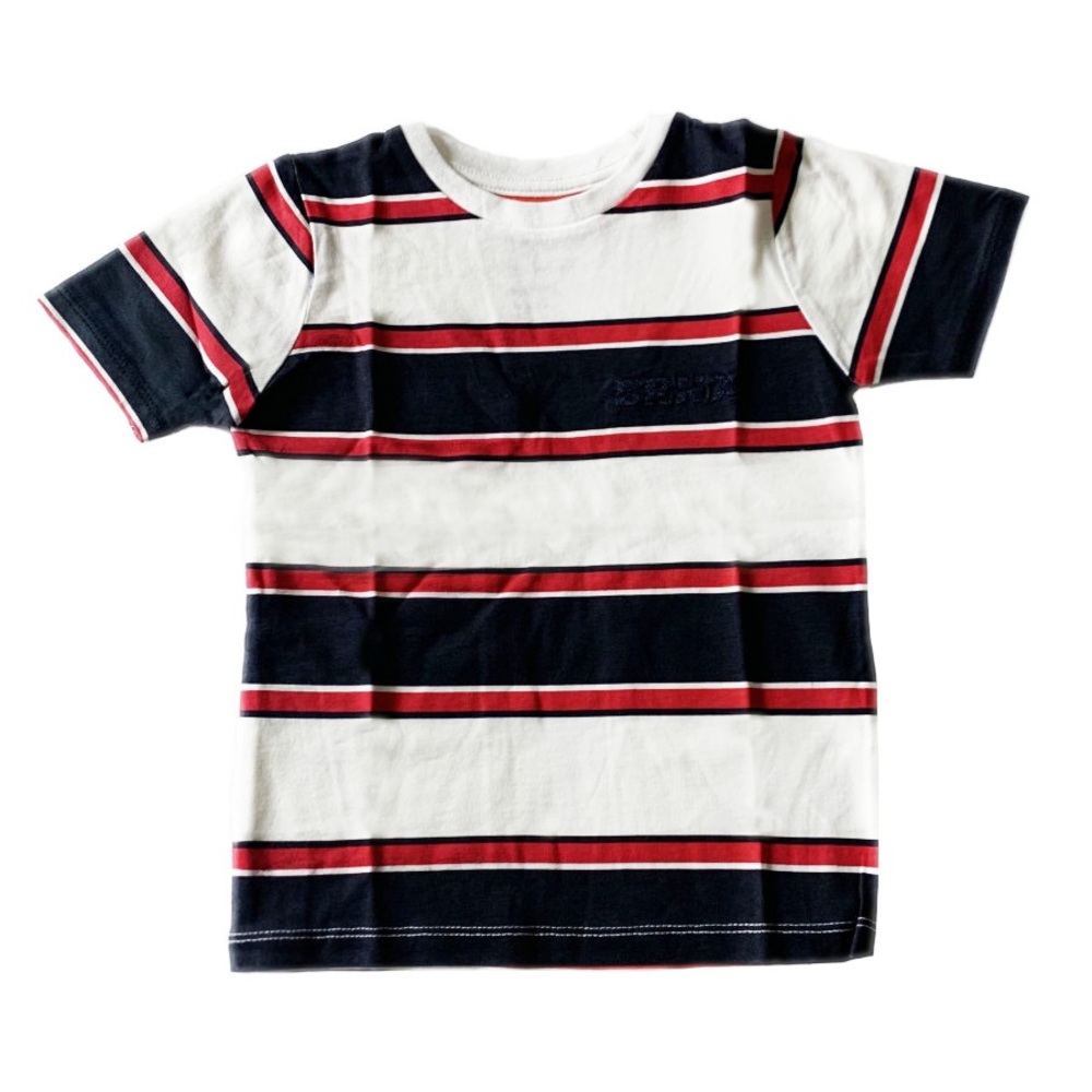 River island Boys Multicolor Stripe 'BRNX' Print T-Shirt